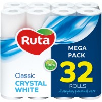 Туалетная бумага Ruta Classic, 32 рулона (2 слоя)